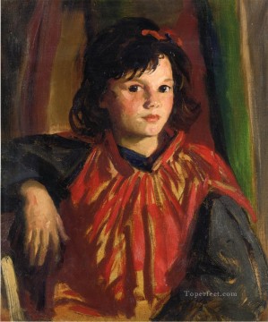 アンリ・ロベール Painting - ペギーンの肖像 アシュカン学校 ロバート・アンリ